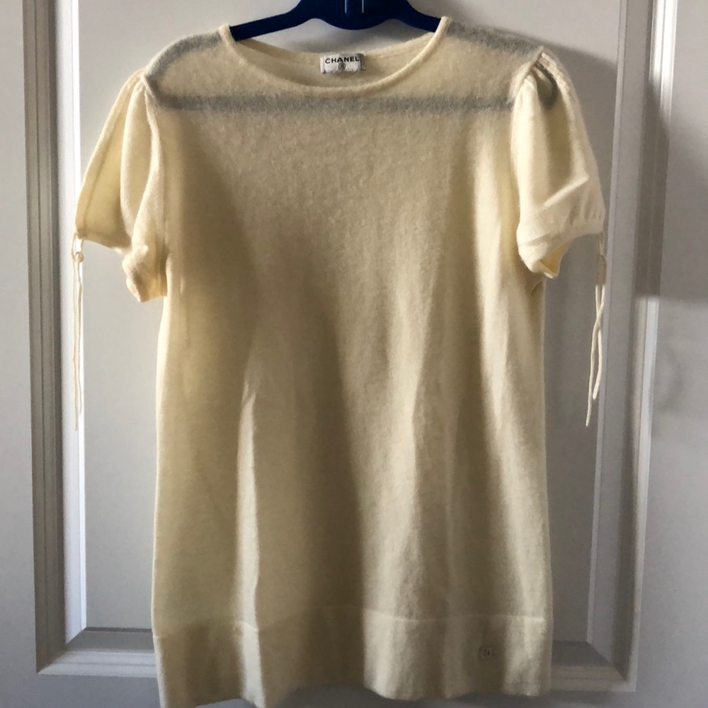 Vintage cashmere short sleeves sweater